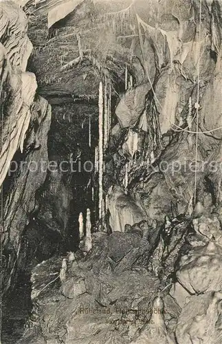 AK / Ansichtskarte Hoehlen_Caves_Grottes Hermannshoehle Ruebeland 8000 jaehrige Saeule Hoehlen_Caves_Grottes