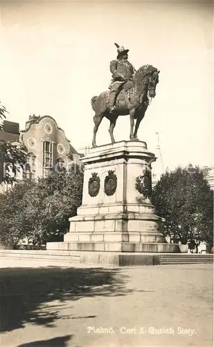 AK / Ansichtskarte Denkmal Malmoe Carl X. Gustafs Staty Denkmal