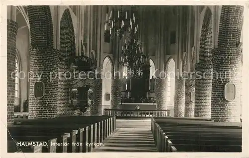AK / Ansichtskarte Halmstad Interior fran Kyrkan  Halmstad
