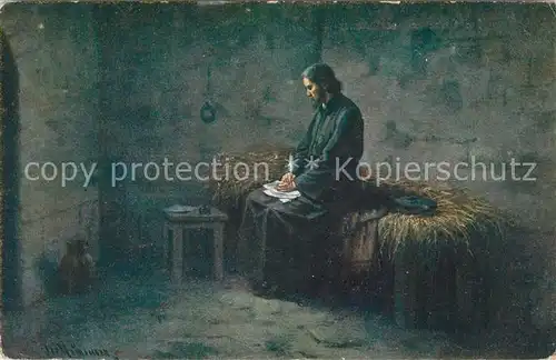 AK / Ansichtskarte Kuenstlerkarte Mistr Jan Hus ve vezeni  Kuenstlerkarte