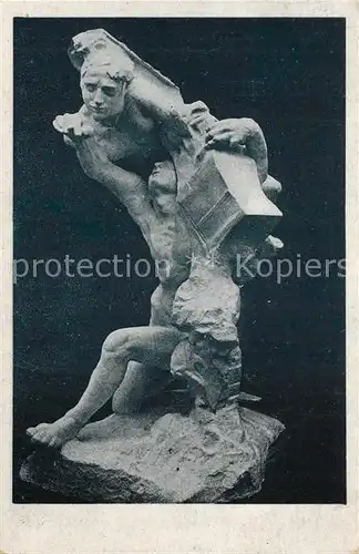 AK / Ansichtskarte Skulpturen Orfeus a Eurydika Auguste Rodin  Skulpturen