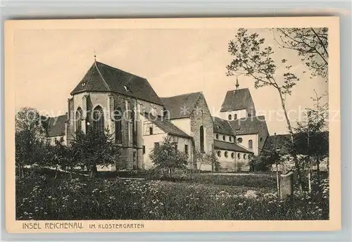 AK / Ansichtskarte Mittelzell Kloster Muensterkirche Klostergarten Mittelzell
