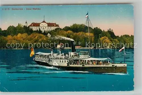 AK / Ansichtskarte Insel_Mainau Dampfer Schloss Insel Mainau