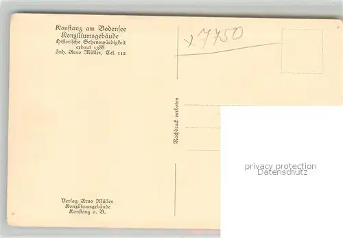 AK / Ansichtskarte Konstanz_Bodensee Konziliumsgebaeude Oberer Konzilsaal Konstanz_Bodensee