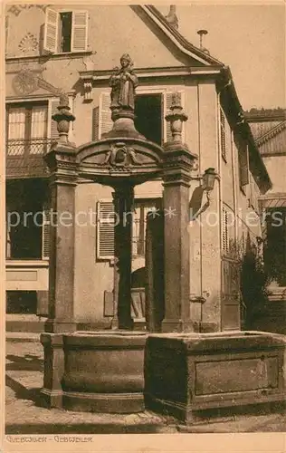 AK / Ansichtskarte Gebweiler_Elsass Brunnen Gebweiler_Elsass