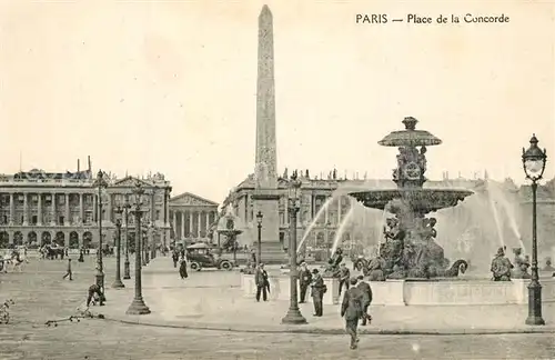 AK / Ansichtskarte Paris Place de la Concorde Paris