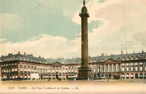 AK / Ansichtskarte Paris La Place Vendome et la Colonne Paris