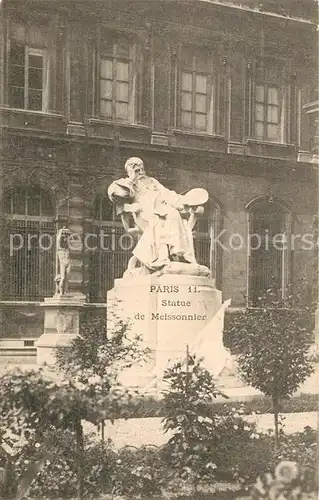 AK / Ansichtskarte Paris Statue de Meissonnier Paris