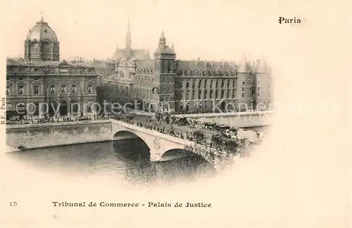 AK / Ansichtskarte Paris Tribunal de Commerce Palais de Justice Paris