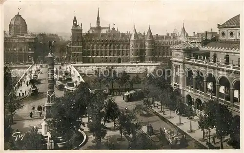 AK / Ansichtskarte Paris Place du Chatelet et le Palais de Justice Paris