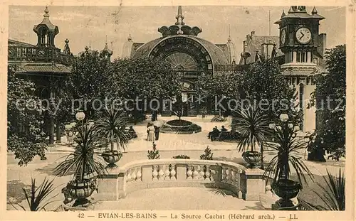 AK / Ansichtskarte Evian les Bains_Haute_Savoie La Source Cachat  Evian les Bains_Haute