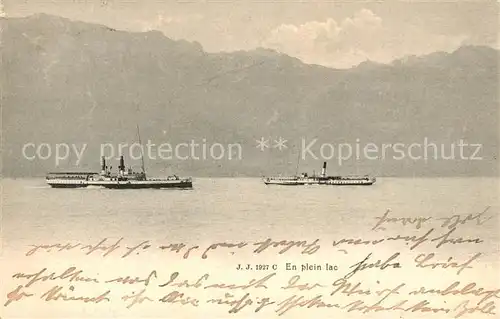 AK / Ansichtskarte Evian les Bains_Haute_Savoie En plein lac Evian les Bains_Haute