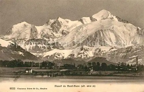 AK / Ansichtskarte Mont_Blanc Vue panoramique Mont_Blanc