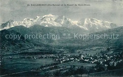 AK / Ansichtskarte Sallanches et le Massif du Mont Blanc Sallanches