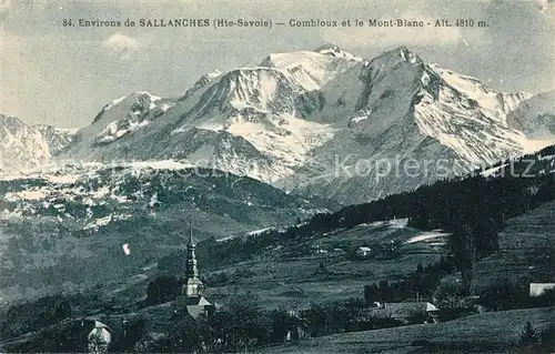 AK / Ansichtskarte Sallanches Combloux et le Mont Blanc Sallanches