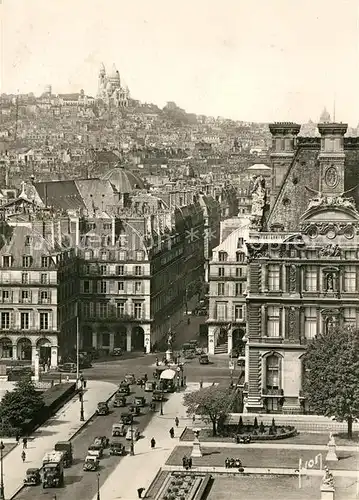 AK / Ansichtskarte Paris Place des Pyramides Butte Montmartre et Sacre Coeur Paris