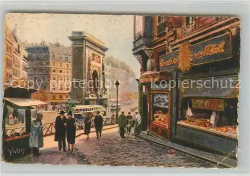 AK / Ansichtskarte Paris La Porte Saint Denis vue de la Rue de la Lune Paris