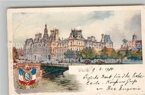 AK / Ansichtskarte Paris Partie an der Seine Paris