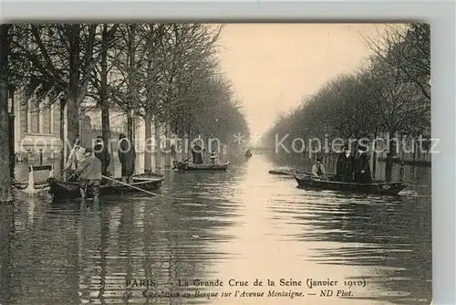 AK / Ansichtskarte Paris La Grande Crue de la Seine Paris