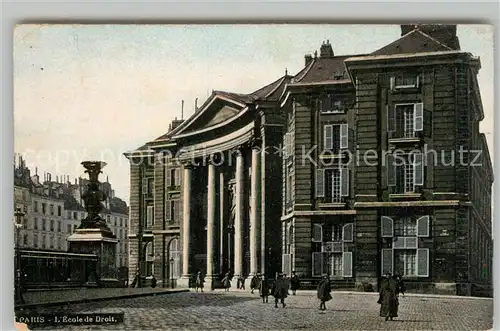 AK / Ansichtskarte Paris Ecole du Droit Paris