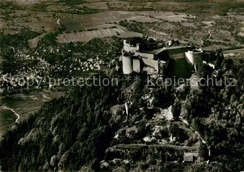 AK / Ansichtskarte Neuffen Fliegeraufnahme mit Burg Hohenneuffen Neuffen