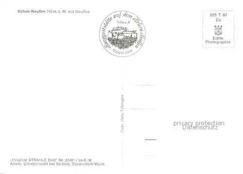 AK / Ansichtskarte Neuffen Fliegeraufnahme mit Burg Hohenneuffen Neuffen