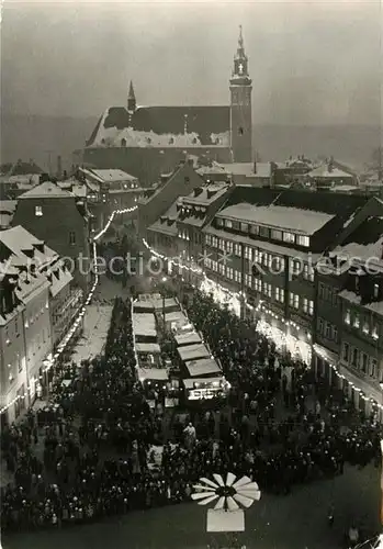 AK / Ansichtskarte Schneeberg_Erzgebirge Weihnachtsmarkt Schneeberg Erzgebirge