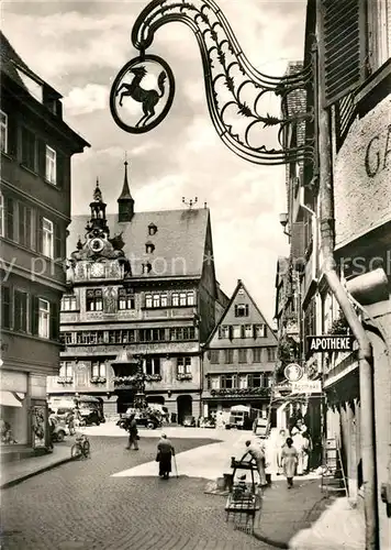AK / Ansichtskarte Tuebingen Universitaetsstadt Rathaus Tuebingen