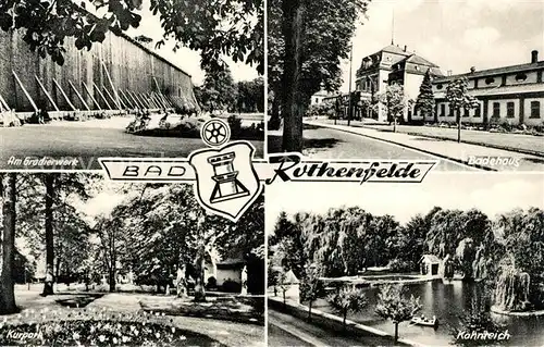 AK / Ansichtskarte Bad_Rothenfelde Badehaus Gradierwerk Kurpark Bad_Rothenfelde