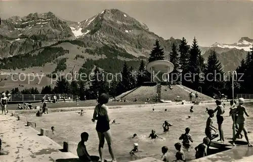 AK / Ansichtskarte Adelboden Schwimmbad Grossloner Steghorn Adelboden