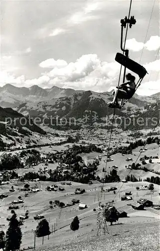 AK / Ansichtskarte Gstaad Sesselbahn Gstaad