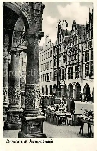 AK / Ansichtskarte Muenster_Westfalen Principalmarkt Muenster_Westfalen