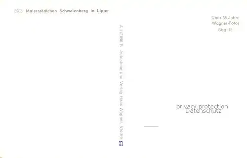 AK / Ansichtskarte Schwalenberg  Schwalenberg