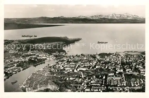 AK / Ansichtskarte Konstanz_Bodensee Fliegeraufnahme  Konstanz_Bodensee