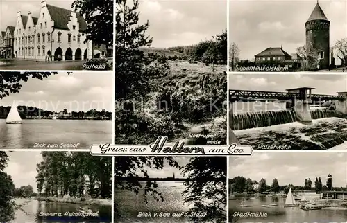 AK / Ansichtskarte Haltern_See Rathaus Siebenteufelsturm Seehof Haltern See