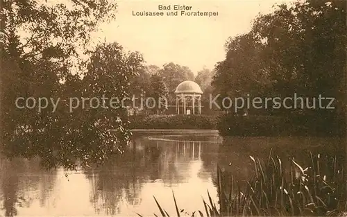 AK / Ansichtskarte Bad_Elster Louisasee Floratempel Bad_Elster