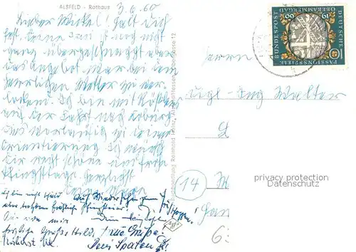 AK / Ansichtskarte Alsfeld Rathaus Alsfeld