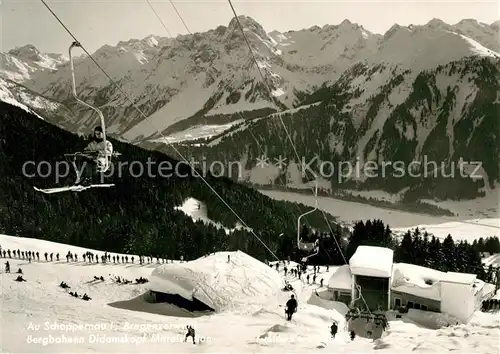 AK / Ansichtskarte Schoppernau_Vorarlberg Sesselbahn Schoppernau Vorarlberg