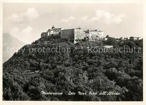 AK / Ansichtskarte Montecassino Lato Nord Ovest dell Abbazia Montecassino