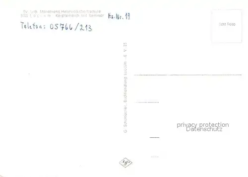 AK / Ansichtskarte Loccum Ev. Luth. Marahrens Heimvolkshochschule Loccum