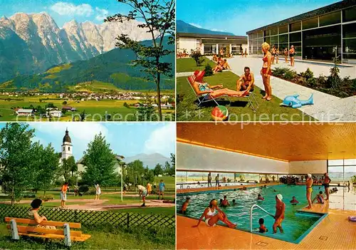 AK / Ansichtskarte Kuchl am Hohen Goell Frei und Hallenbad Minigolf Kuchl