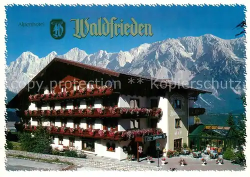 AK / Ansichtskarte Schladming_Obersteiermark Alpenhotel Waldfrieden Schladming_Obersteiermark