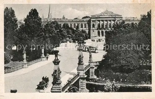 AK / Ansichtskarte Strassenbahn Strassburg Universitaet Strassenbahn