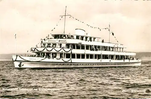 AK / Ansichtskarte Motorschiffe Seeshaupt Starnbergersee  Motorschiffe