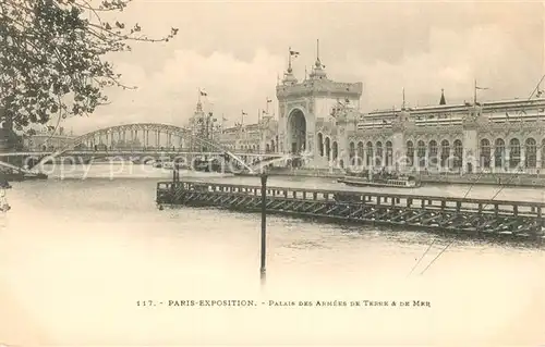 AK / Ansichtskarte Exposition_Universelle_Paris_1900 Palais des Armees de Terre e de Mer  Exposition_Universelle