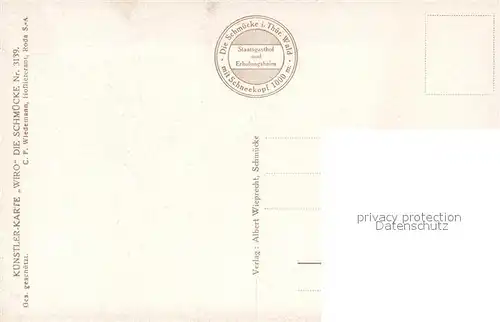 AK / Ansichtskarte Verlag_WIRO_Wiedemann_Nr. 3139 Schneekopf  Verlag_WIRO_Wiedemann_Nr.