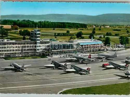 AK / Ansichtskarte Flughafen_Airport_Aeroporto Zuerich Kloten Flugzeuge Swiss Air  Flughafen_Airport