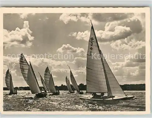 AK / Ansichtskarte Segelboote Regatta Segelboote