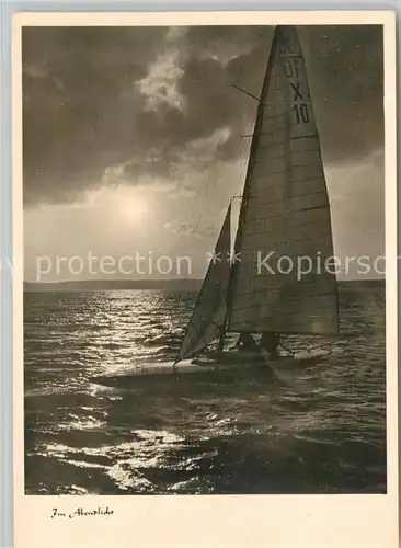 AK / Ansichtskarte Segelboote  Segelboote