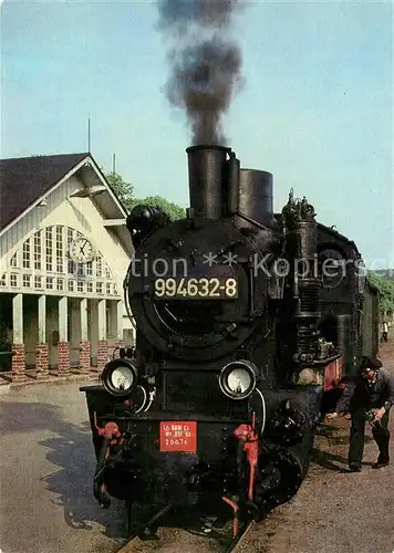 AK / Ansichtskarte Lokomotive 994632 8 Schmalspurbahn Pubus Goeren Rasender Roland Bahnhof Binz Lokomotive